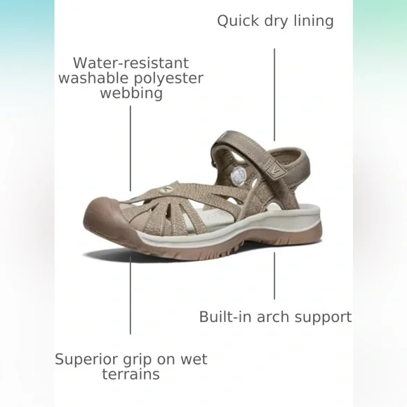 KEEN women’s Sandals - size 7.5 gently used (color-brindle/shitake) - Picture 2 of 6